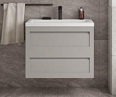 Мебель для ванной Art&Max Platino 58 см светло-серый матовый