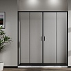 Душевая дверь Vincea Сити (City) VDS-5CT2170CLB 170x195 черный, прозрачная