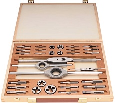 Набор метчиков и плашек Bucovice Tools BSW 1/8-1/2 115CrV3 34 предмета 311012