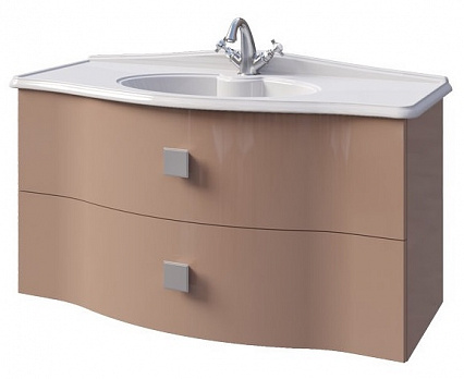 Мебель для ванной Caprigo Nokturn 100 см, 2 ящика капуччино