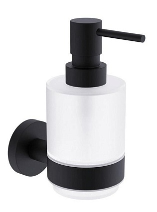 Дозатор для мыла AQUAme Trento AQM7213MB черный матовый