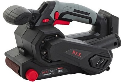 Аккумуляторная ленточная шлифмашина P.I.T. SOLO 20 В, 457x76 мм, 120-380 м/мин PBS20H-75B