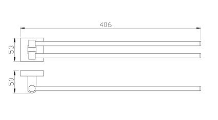 Полотенцедержатель Wonzon&Woghand Polo WW-8931-DG темное золото