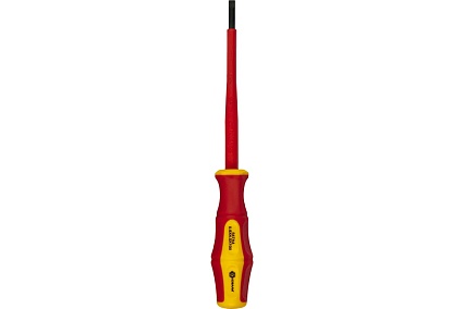 Отвертка диэлектрическая Ultra Grip SL 4,0 х 100 мм CR-V КОБАЛЬТ 646-447