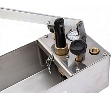 Ручной опрессовщик Icomar INOX 60 бар, двухклапанный, нержавеющая сталь 00915.5