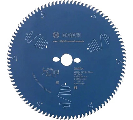 Диск пильный Expert for High Pressure Laminate (300x30 мм; 3.2/2.2 мм; 96T) Bosch 2608644363