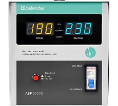 Напольный стабилизатор напряжения Defender ASF 3000D 1800Вт метал корпус, терминал 99038