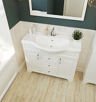 Мебель для ванной 1MarKa Прованс 105Н, белый глянец