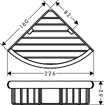 Мыльница Hansgrohe Logis Universal 41710000