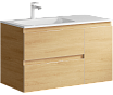 Мебель для ванной Aqwella Accent 90 см левая, дуб золотой