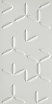 Плитка Atlas Concorde 3D Wall Design 3D Flake White Matt 40x80 см, 8DWF