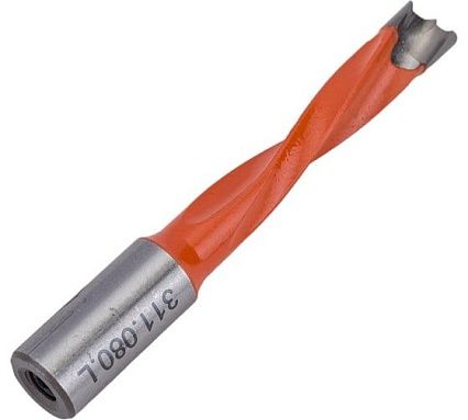 Сверло присадочное глухое 8x70x10 мм, для ЛДСП, левое WOODWORK 311.080.L