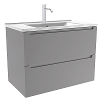 Тумба с раковиной ЗОВ Дион 60 см платиновый