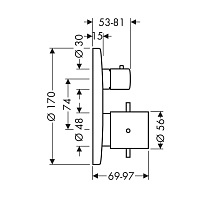 Шланговое подключение Axor Urquiola Porter unit 11626000