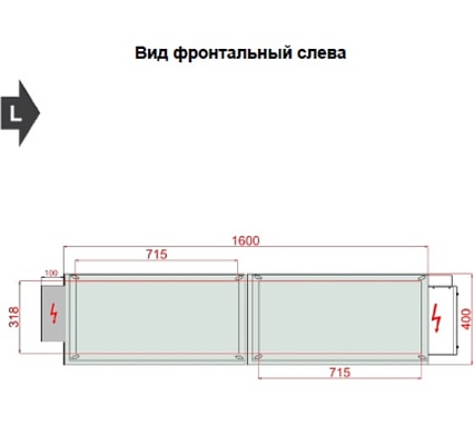 Приточно-вытяжная вентиляционная установка VENTUS Compact VVS015s электрическая VTS VVS015s-R-FPVHS/VVS015s-L-SFPV_cd Эл