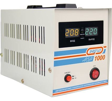 Стабилизатор с цифровым дисплеем Энергия АСН-1000 Е0101-0124