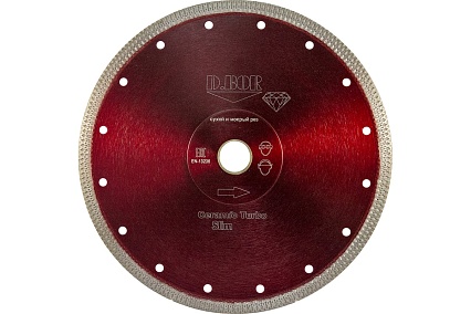 Диск алмазный Ceramic Turbo Slim T-10 (180x1.6x25.4/22.23 мм) D.BOR CTS-T-10-0180-025