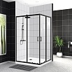 Душевой уголок BelBagno UNO-195-AH-2-120/100-C-NERO 120x100 прозрачный, черный