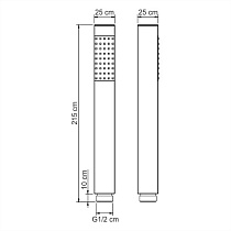 Душевая лейка WasserKRAFT A106 хром