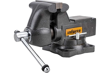Поворотные слесарные тиски Inforce 165 мм 05-23-11