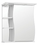 Зеркальный шкаф Style Line Волна 60x73 см с подсветкой, белый ЛС-00000121
