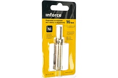 Коронка алмазная по стеклу и керамике (16 мм; 30 мм) Inforce 11-01-066