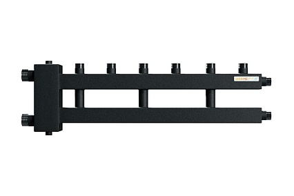 Коллектор Warme Варме с гидрострелкой рядный на 4 контура WKD.R.60.K.3+1