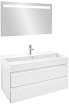Мебель для ванной Jacob Delafon Madeleine 100 см с раковиной-столешницей, белый блестящий