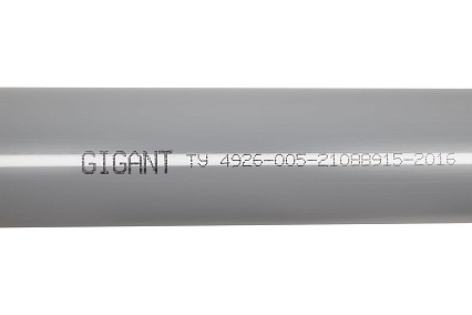 Труба для внутренней канализации Gigant Д50, L=2 м, толщина стенки 1.8 мм GSG-23
