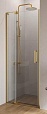 Душевая дверь Cezares SLIDER-B-1-70/80-C-BORO 70/80x195, прозрачная, брашированное золото