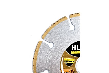 Диск для резки древесины, пластмассы MASTER HLK 125x22.23 мм, 9 сегментов SAMEDIA 320023