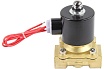 Электромагнитный клапан DN.ru двухходовой VS2W-100V-NC Ду40 Ру10 латунь, VITON 220B AC D130-01563