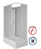 Душевая кабина Niagara Promo P100/80/26Q/MT/BK 100x80 стекло матовое, без крыши и г/м