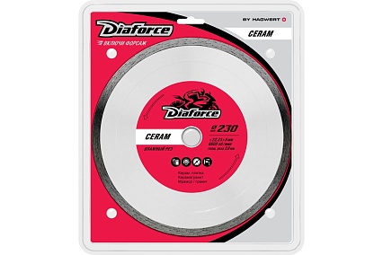 Диск алмазный Ceram 230x22.23x6х2.6 мм, влажный рез Diaforce 503230