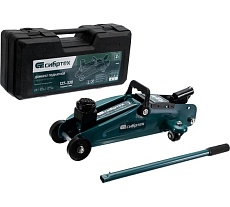 Гидравлический подкатной домкрат Сибртех 2 т, 127-330 мм, в пластиковом кейсе 50833