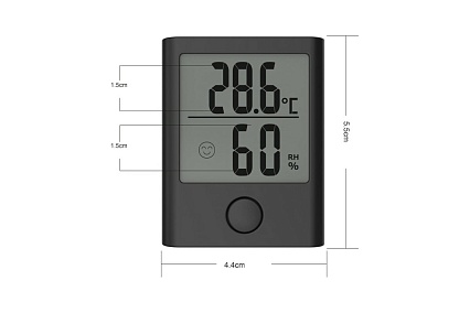 Цифровой термогигрометр BALDR B0134TH-BLACK
