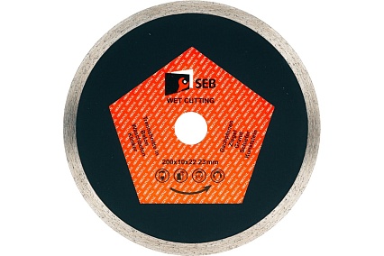 Алмазный диск 200х10х1.7х22.23 мм S.E.B. 106AG-SEB20022KL