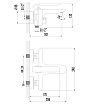 Смеситель для ванны Lemark Melange LM4914CW хром/белый