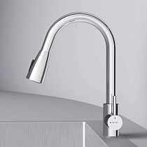 Смеситель для кухни Am.Pm X-Joy S F85B07500 выдвижной излив, хром