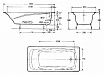 Чугунная ванна Jacob Delafon Repos 180x85см E2904-S-00 без антискользящего покрытия