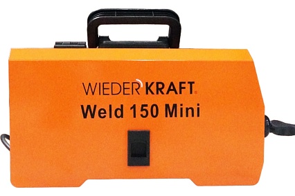 Сварочный полуавтомат инверторный Wiederkraft mig no gas/mma Weld 150 Mini