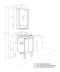 Мебель для ванной Акватон Сканди Doors 45 см дуб рустикальный