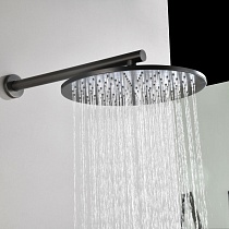 Душевой набор Black&White Gravity GH-9301-GM термостат, оружейная сталь