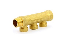 Коллектор Tiemme 3 отвода, 3/4&quot;х1/2&quot;В (латунь) 1910039 / 1933G050403