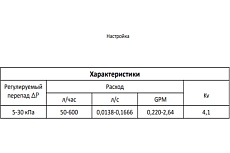 Регулятор перепада давления MVI 5-30 кпа ду15 (1/2&quot;) BL.510.04