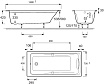 Акриловая ванна Jacob Delafon Odeon Up 150x70