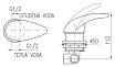 Смеситель для душа Rav Slezak X184