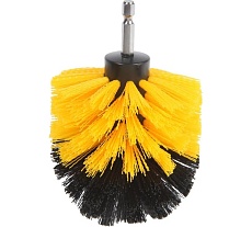 Насадка щетка на шуруповерт 87 мм, высота 125 мм, шестигранный хвостовик Тундра 9022476