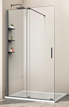 Душевая перегородка Vincea Walk-In VSW-1WSL120CLGM 120x200 вороненая сталь, прозрачное