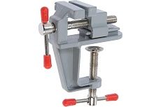 Мини-тиски Тундра алюминиевые, винтовой зажим, 35 мм 7003025